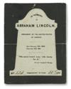 (CIVIL WAR--1865.) Dixon, William. Diary and other effects of a Lincoln funeral procession escort.